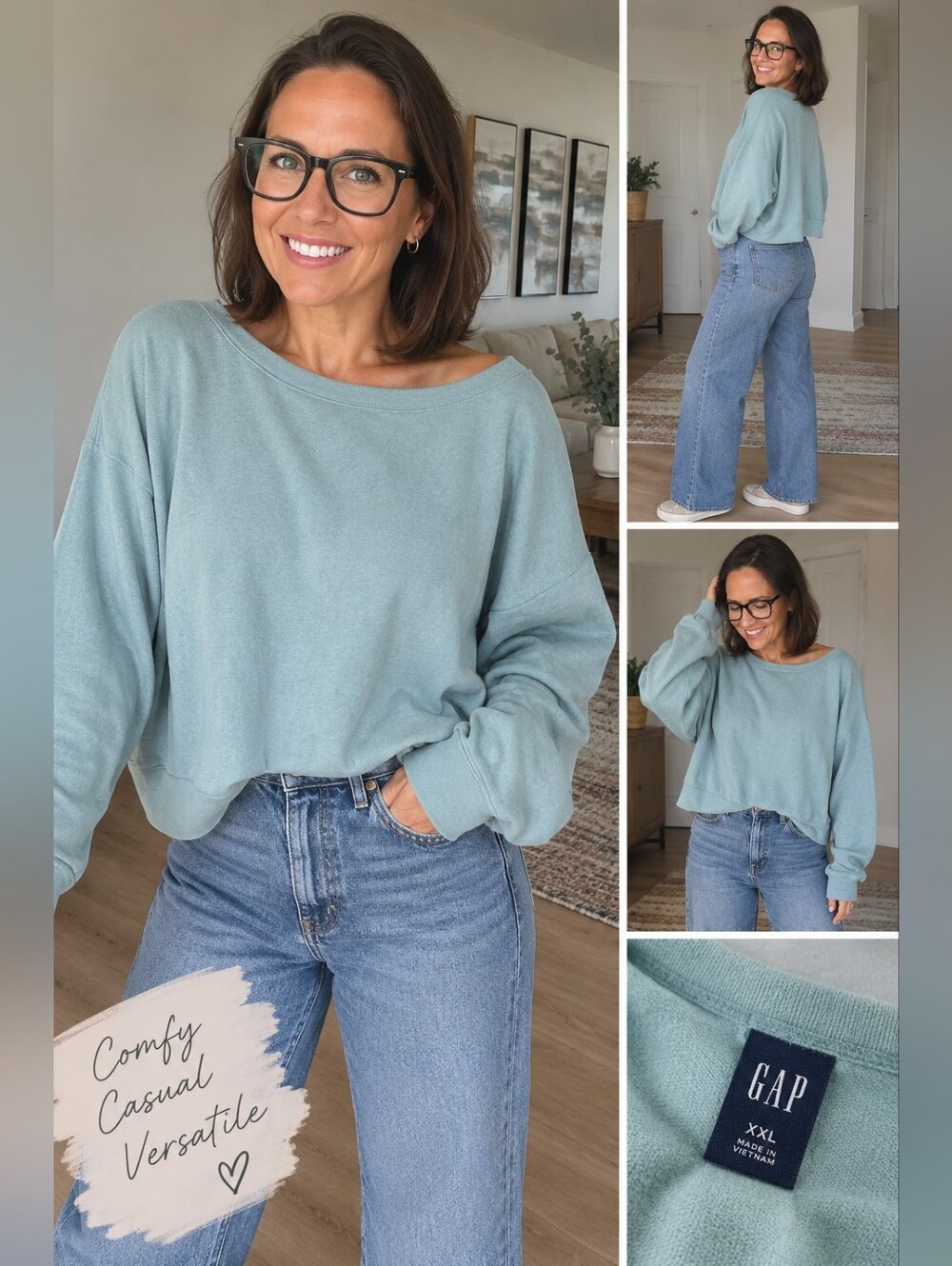 Gap oversized cropped sweatshirt size XXL